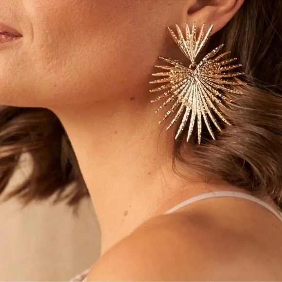 THE THRONE GOLD EARRINGS - Picture 1 of 8